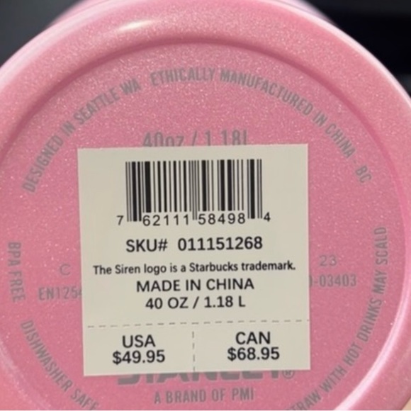 🎀LAST ONE! STANLEY X STARBUCKS 2024 - WINTER PINK 40 OZ LIMITED EDITION🎀 - Picture 3 of 3